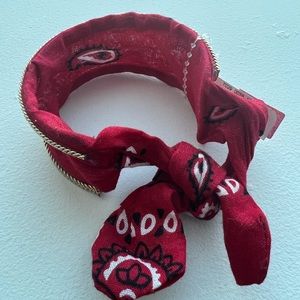 Red bandana bracelet